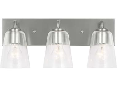 Generation Lighting Miles 3-Light Brushed Nickel Vanity Light GENGLV1063BS