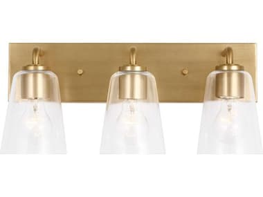 Generation Lighting Miles 3-Light Satin Brass Vanity Light GENGLV1063SB