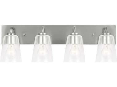 Generation Lighting Miles 4-Light Brushed Nickel Vanity Light GENGLV1064BS