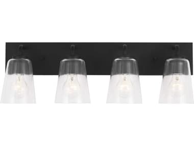 Generation Lighting Miles 4-Light Midnight Black Vanity Light GENGLV1064MBK