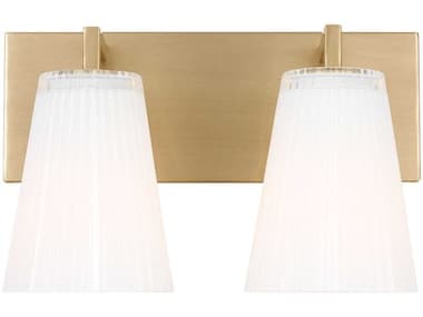Generation Lighting Upson 2-Light Satin Brass Vanity Light GENGLV1102SB