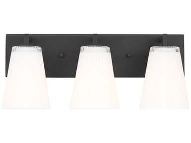 Generation Lighting Upson 3-Light Midnight Black Vanity Light GENGLV1103MBK