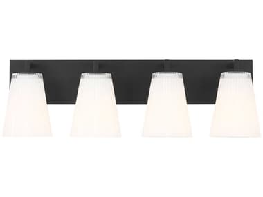 Generation Lighting Upson 4-Light Midnight Black Vanity Light GENGLV1104MBK