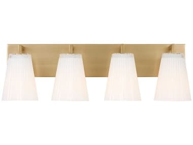 Generation Lighting Upson 4-Light Satin Brass Vanity Light GENGLV1104SB