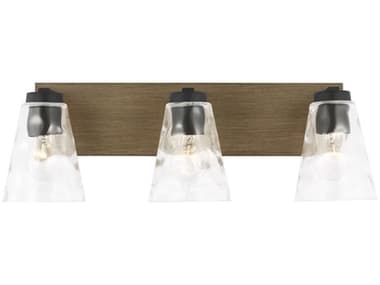 Generation Lighting Dunton 3-Light Midnight Black Brown Vanity Light GENGLV1113MBKCRO
