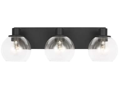 Generation Lighting Rito 3-Light Midnight Black Vanity Light GENGLV1123MBK