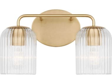 Generation Lighting Eisele 2-Light Satin Brass Vanity Light GENGLV1132SB