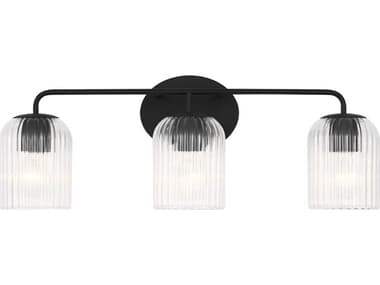Generation Lighting Eisele 3-Light Midnight Black Vanity Light GENGLV1133MBK