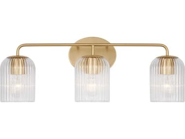 Generation Lighting Eisele 3-Light Satin Brass Vanity Light GENGLV1133SB