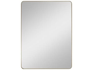 Generation Lighting Planer Burnished Brass Rectangular Wall Mirror GENMR1305BBS