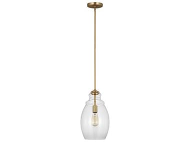 Generation Lighting Marino 1-Light Satin Brass Mini Pendant GENP1484SB