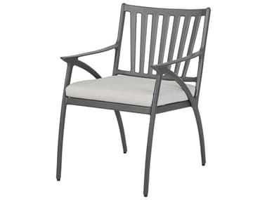 Gensun Amari Aluminum Carbon Dining Arm Chair - No Cushion GES10250001QUICK