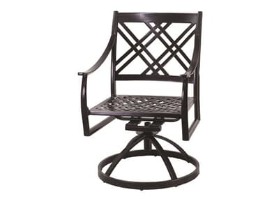 Gensun Edge Aluminum Cushion Swivel Rocker Dining Arm Chair GES10270011
