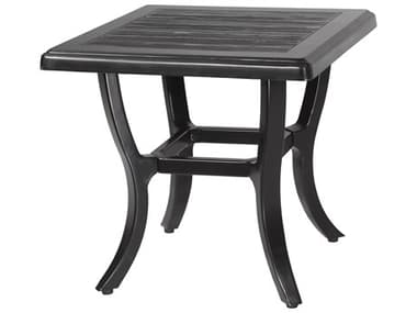 GenSun Lattice Cast Aluminum 22'' Square End Table GES10290E22
