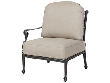 Gensun Grand Terrace Cast Aluminum Cushion Right Arm Lounge Chair GES10340027