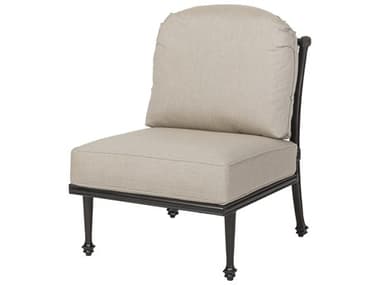 Gensun Grand Terrace Cast Aluminum Armless Lounge Chair - No Cushion GES10340028QUICK