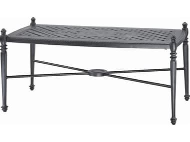 Gensun Grand Terrace Cast Aluminum 48'W x 24''D Rectangular Coffee Table GES103400F3