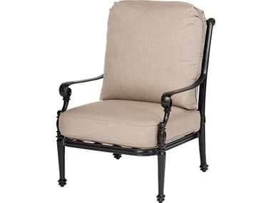 Gensun Grand Terrace Cushion Cast Aluminum High Back Lounge Chair GES1034HB21