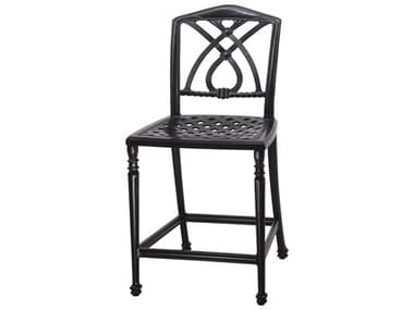 Gensun Terrace Cast Aluminum Stationary Bar Stool without Arms - Welded GES10350017QUICK