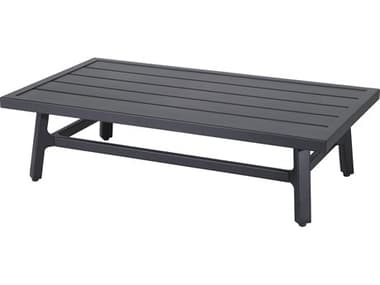 Gensun Plank Aluminum 44''W x 25''D Rectangular Coffee Table GES104600F5