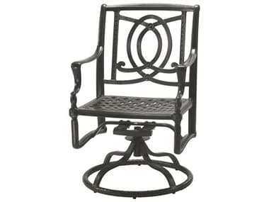Gensun Bel Air Cast Aluminum Swivel Rocker Dining Arm Chair GES10990011