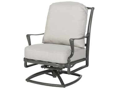 Gensun Bel Air Cushion Cast Aluminum High Back Swivel Rocker Lounge Chair GES1099HB24