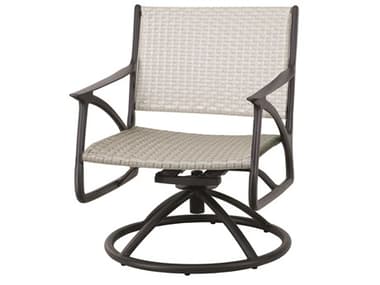 Gensun Amari Woven Aluminum Carbon Swivel Rocker Lounge Chair GES70250024