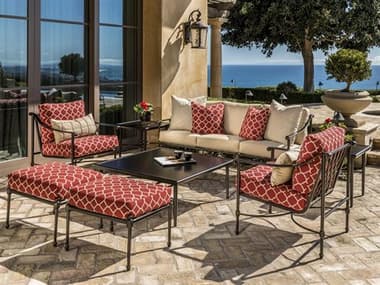 Gensun Morro Bay Cast Aluminum Cushion Lounge Set GESMRROBAYLNGSET