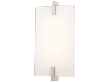 George Kovacs Hooked 11" Tall 1-Light Polished Nickel Glass LED Wall Sconce GKP1110613L