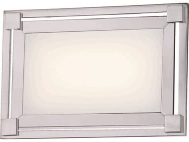 George Kovacs Framed 6" Tall 1-Light Chrome Glass LED Wall Sconce GKP1161077L