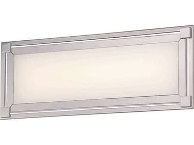 George Kovacs Framed 6" Tall 1-Light Chrome Glass LED Wall Sconce GKP1162077L