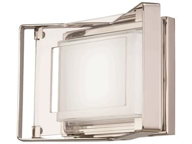 George Kovacs Crystal Clear 10" Wide 1-Light Polished Nickel Glass LED Vanity Light GKP1181613L