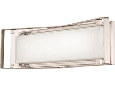 George Kovacs Crystal Clear 22" Wide 1-Light Polished Nickel Glass LED Vanity Light GKP1183613L