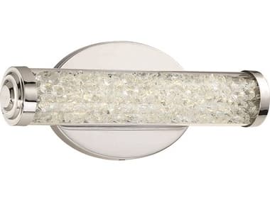 George Kovacs Diamonds 12" Wide 1-Light Chrome Glass LED Vanity Light GKP1191077L