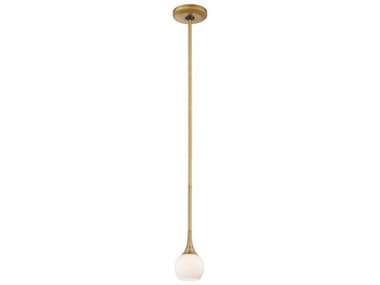 George Kovacs Pontil 4" 1-Light Honey Gold Glass Globe Mini Pendant GKP1801248