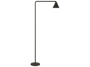 George Kovacs Task Portables Coal Aluminum Black Floor Lamp GKP185066AL