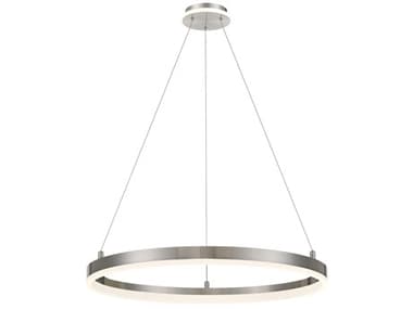 George Kovacs Recovery 31" 1-Light Brushed Nickel LED Round Pendant GKP1912084L