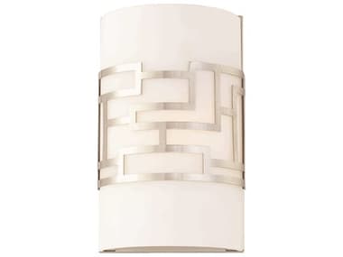 George Kovacs Alecias Necklace 10" Tall 1-Light Brushed Nickel Glass Wall Sconce GKP195084