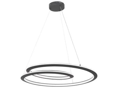 George Kovacs Infinite 27" 1-Light Sand Coal Black Pendant GKP1970066L