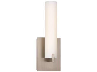 George Kovacs Tube 13" Tall 1-Light Brushed Nickel Glass LED Wall Sconce GKP5040084L