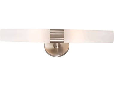 George Kovacs Saber 4&quot; Tall 2-Light Brushed Nickel Glass Wall Sconce GKP5042084
