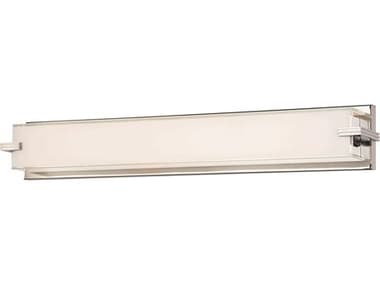 George Kovacs Cubism 30" Wide 1-Light Chrome Glass LED Vanity Light GKP5217077L