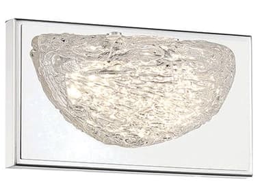 George Kovacs Modern Ice 4" Tall 1-Light Chrome Glass LED Wall Sconce GKP5441077L