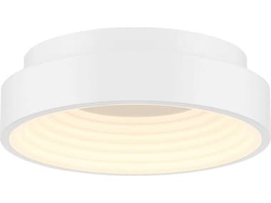 George Kovacs Conc 13" 1-Light White LED Round Flush Mount GKP555044BL