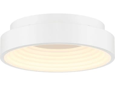 George Kovacs Conc 15" 1-Light White LED Round Flush Mount GKP555144BL