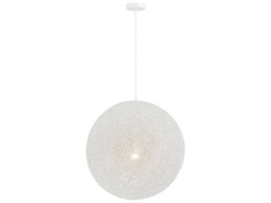 George Kovacs Entwined 1-Light Matte White Globe Pendant GKP557144B