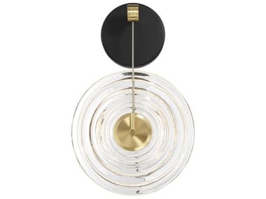 George Kovacs Topknot 17" Tall 1-Light Coal Brushed Gold Wall Sconce GKP5602884L