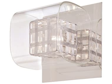 George Kovacs Jewel Box 6" Tall 1-Light Chrome Glass Wall Sconce GKP800077