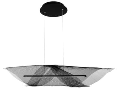 George Kovacs Alambre 47" 1-Light Coal Black Linear Island Pendant GKP8564066AL