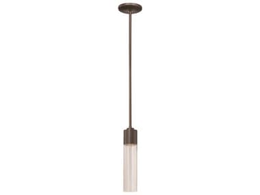 George Kovacs Light Rain 5" 1-Light Copper Bronze Patina Glass LED Cylinder Mini Pendant GKP971647
